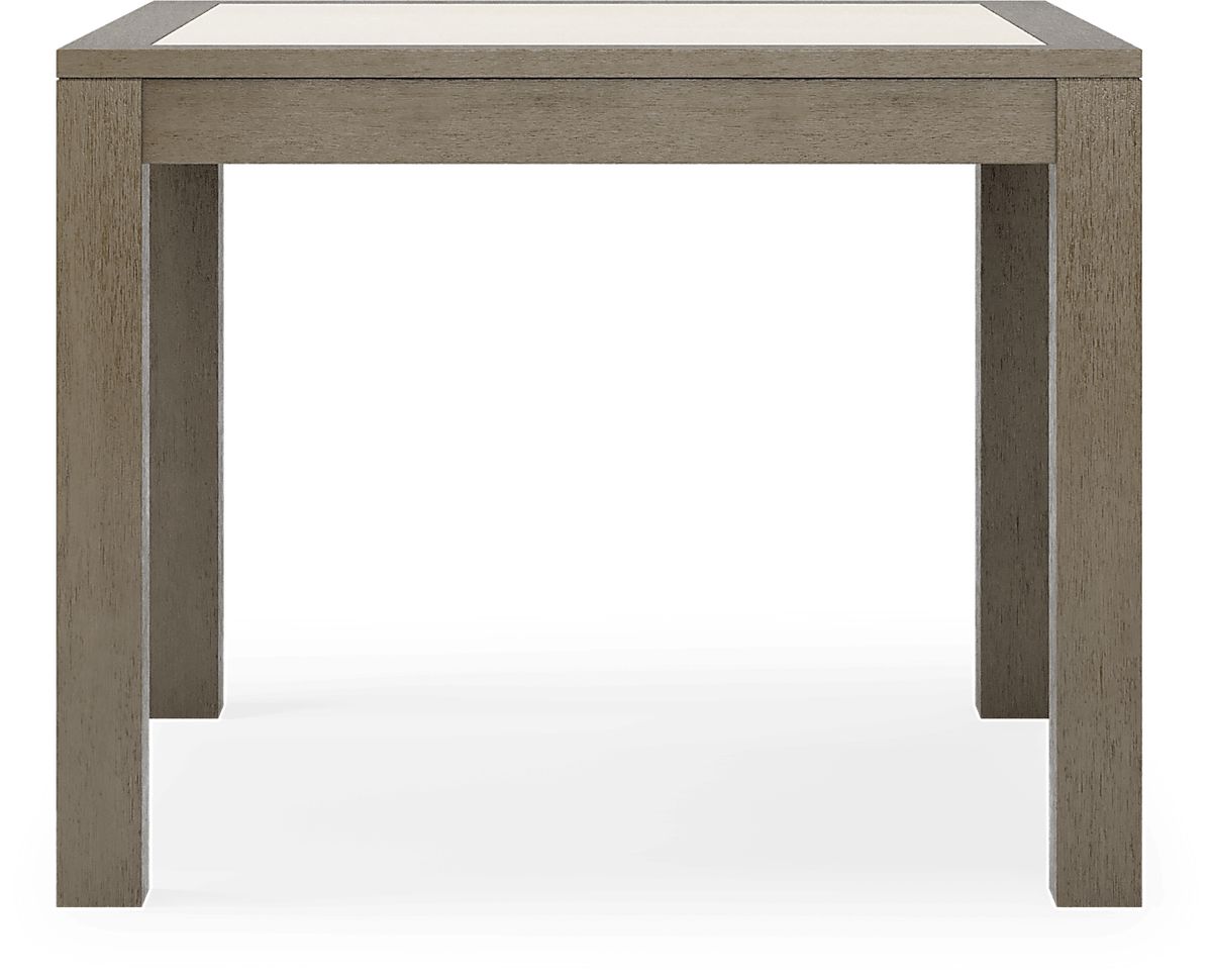 Cindy Crawford Lake Tahoe 5 Pc Gray Indigo Blue Wood Outdoor Dining Set ...