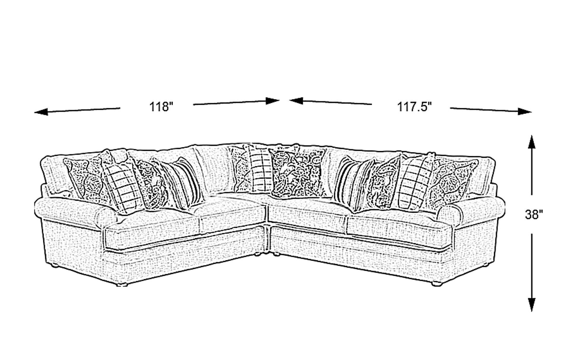 Dimension Image. Please refer to the Dimension Tab on this page for dimension details.