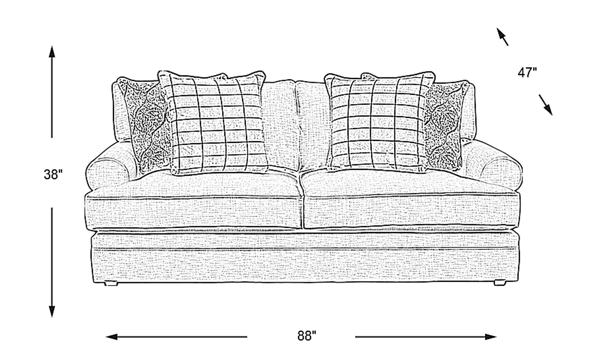 Dimension Image. Please refer to the Dimension Tab on this page for dimension details.