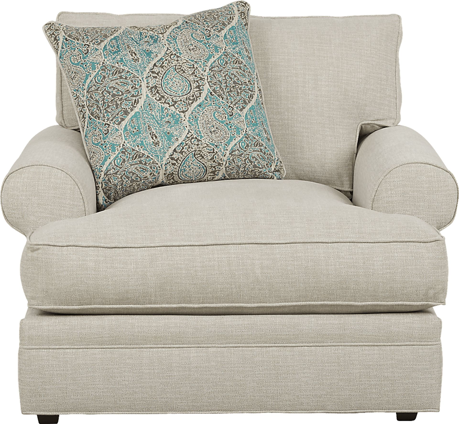 Cindy Crawford Lincoln Heights Beige Polyester Fabric Chair
