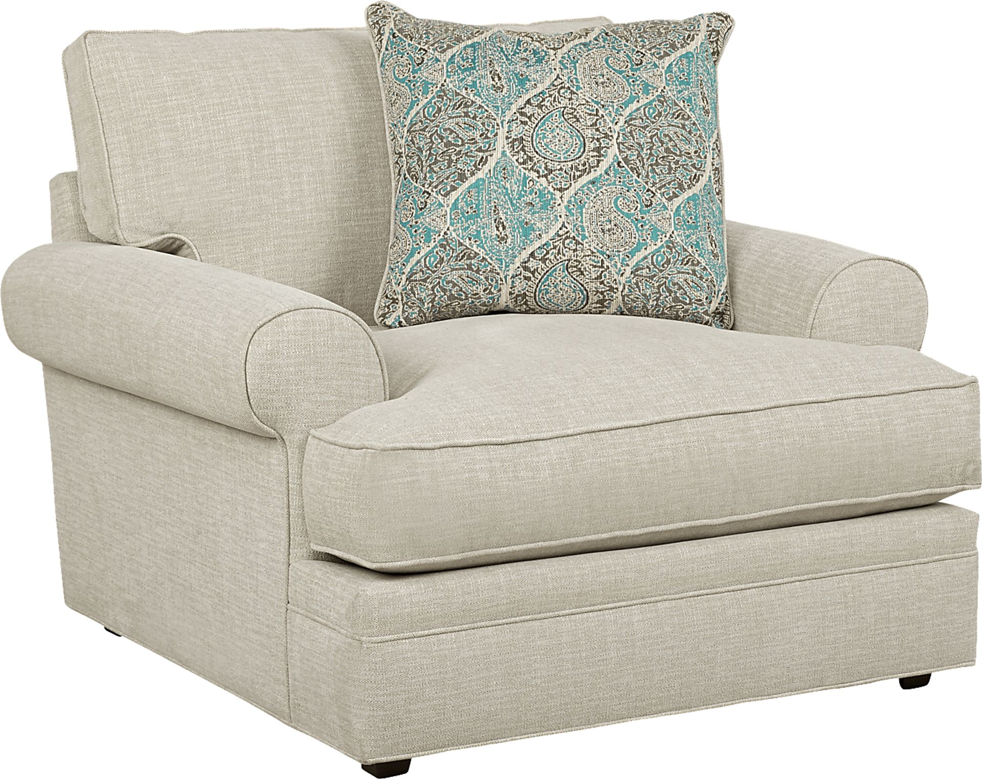 Cindy Crawford Lincoln Heights Beige Polyester Fabric Chair