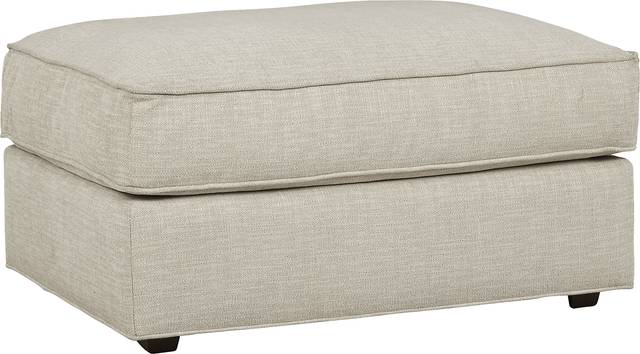 Cindy Crawford Home Lincoln Heights Beige Ottoman - Thumbnail - Image 1