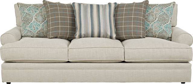 Cindy Crawford Home Lincoln Heights Beige Sofa - Thumbnail - Image 1