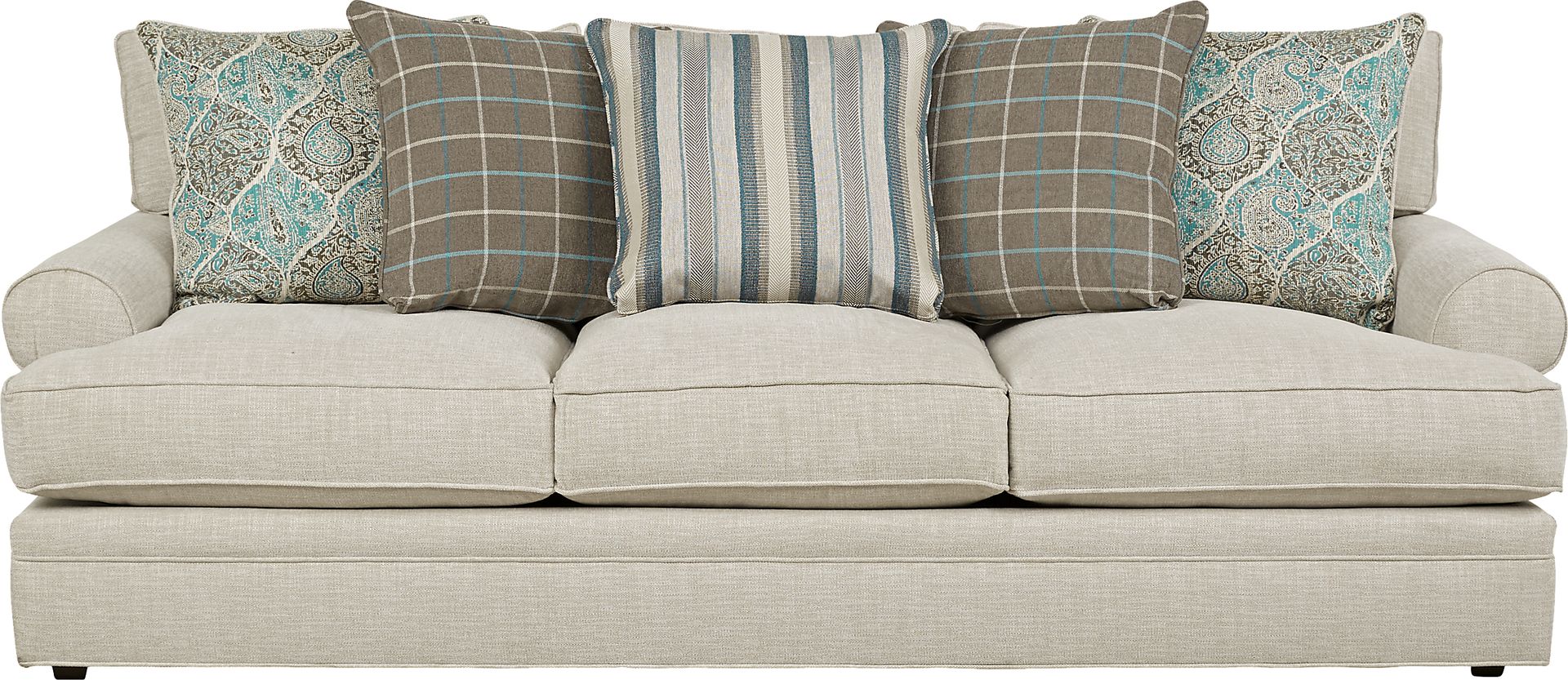 Cindy Crawford Home Lincoln Heights Beige Sofa - Image 1