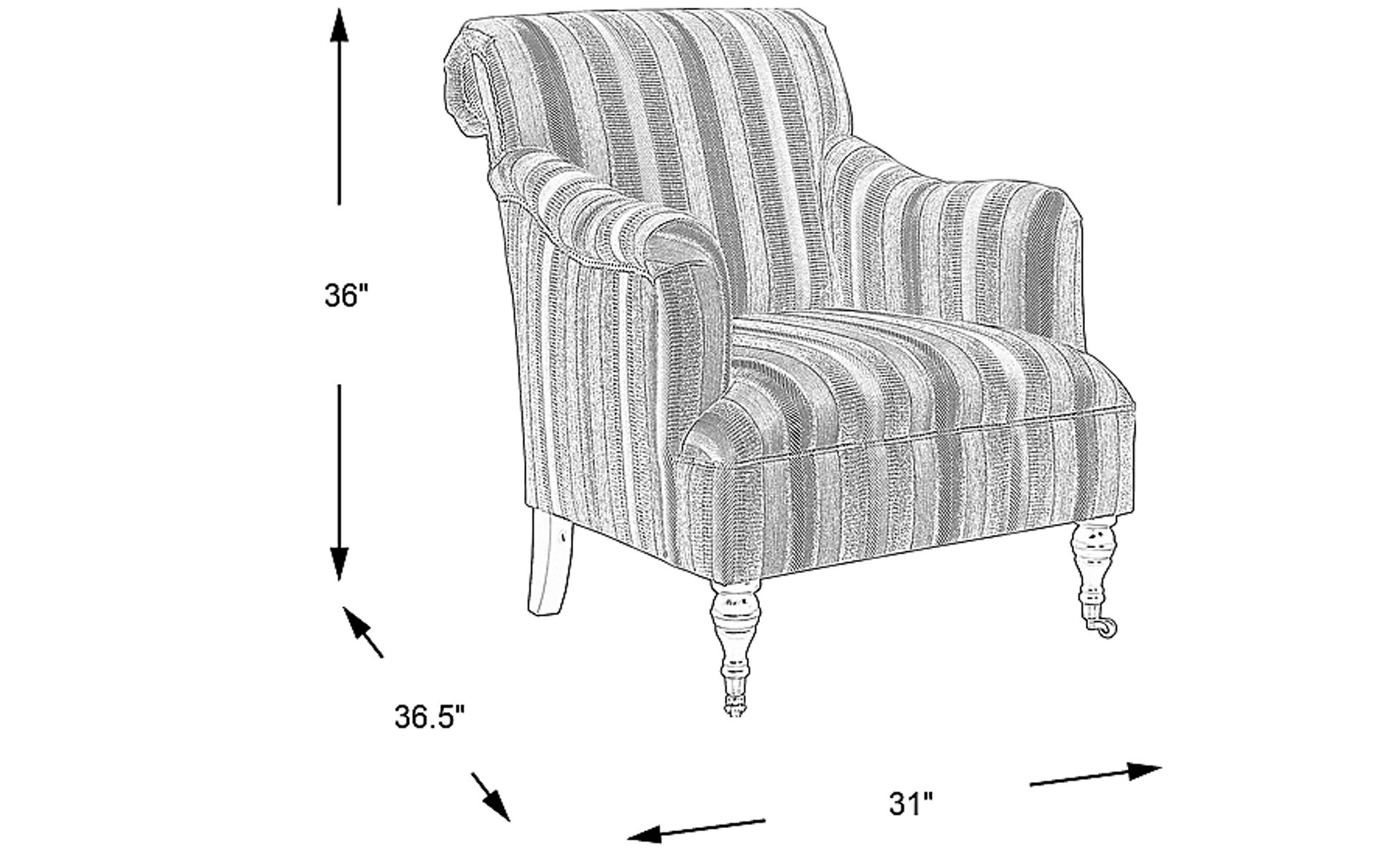 Dimension Image. Please refer to the Dimension Tab on this page for dimension details.