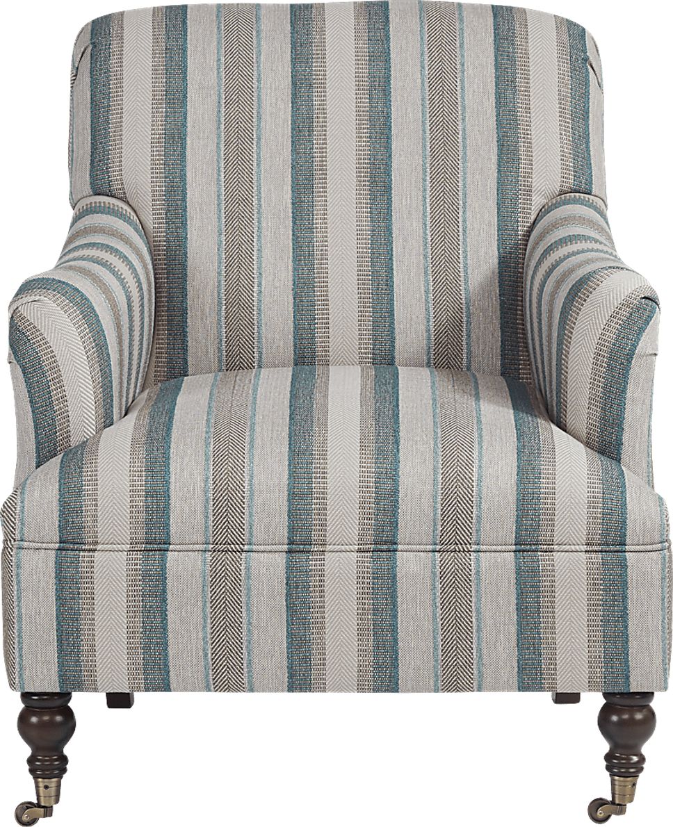 Cindy Crawford Home Lincoln Heights Teal Accent Chair Rooms To Go