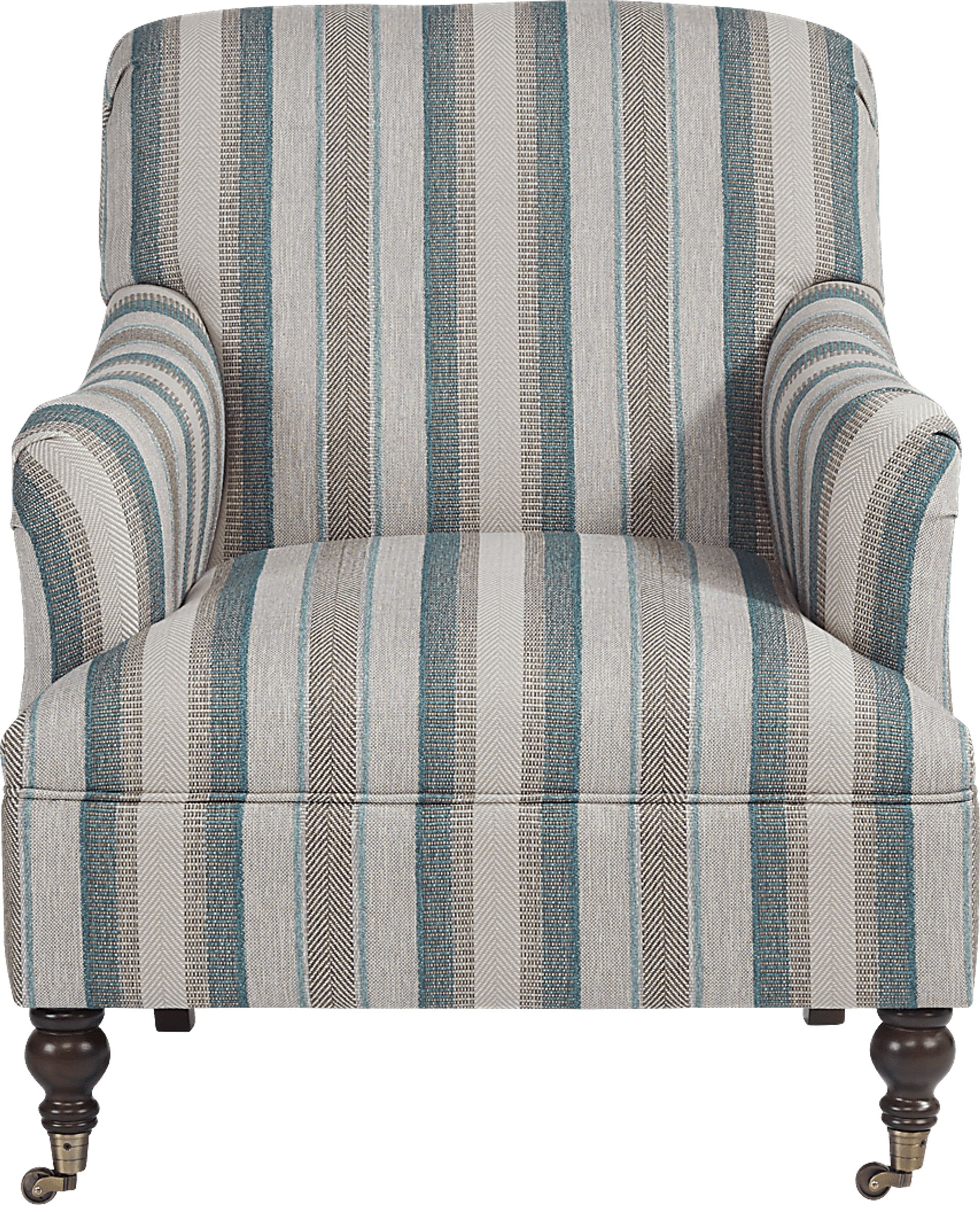 Cindy Crawford Home Lincoln Heights Teal Accent Chair - Image 2