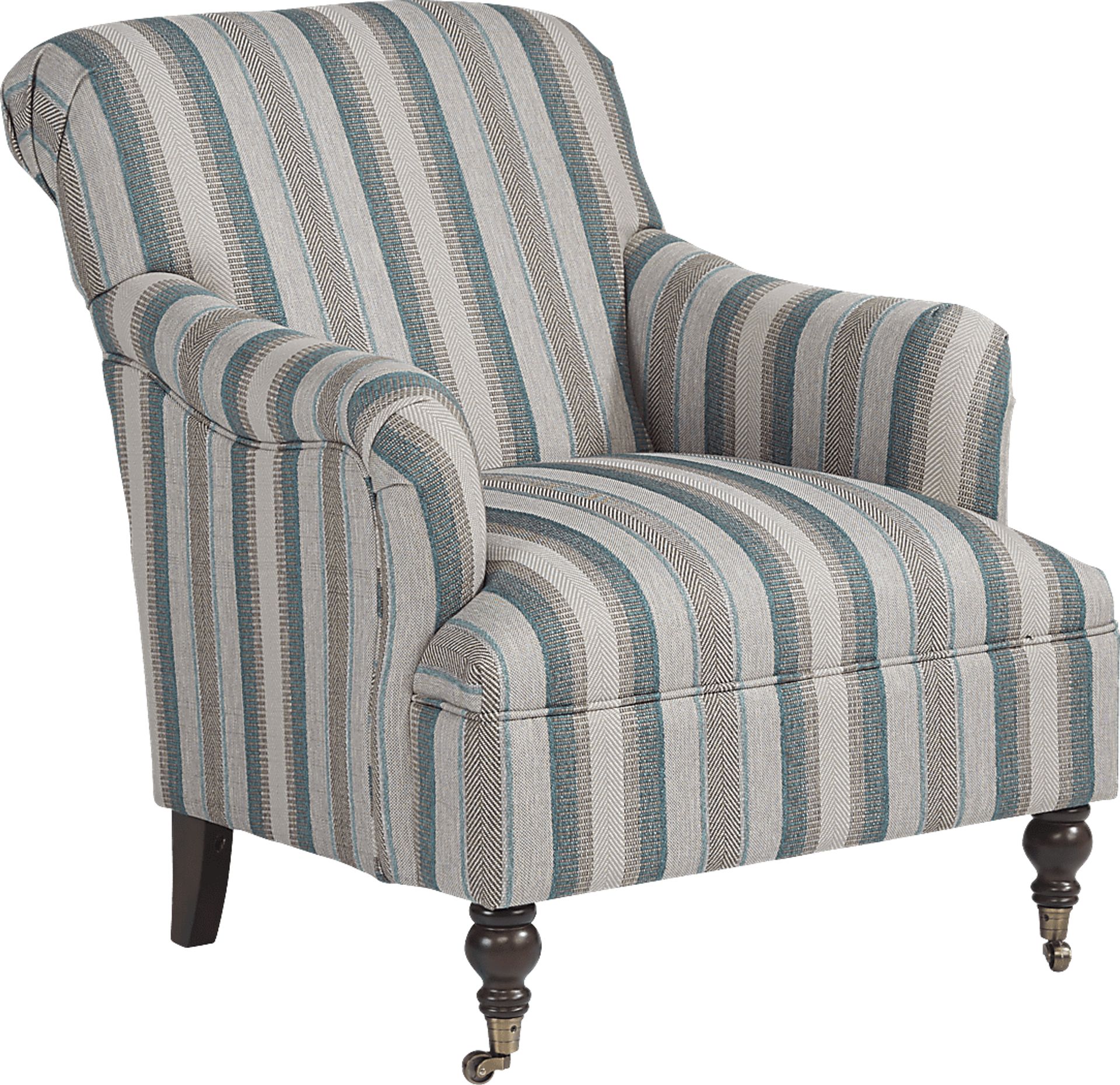 Cindy Crawford Home Lincoln Heights Teal Accent Chair - Image 1
