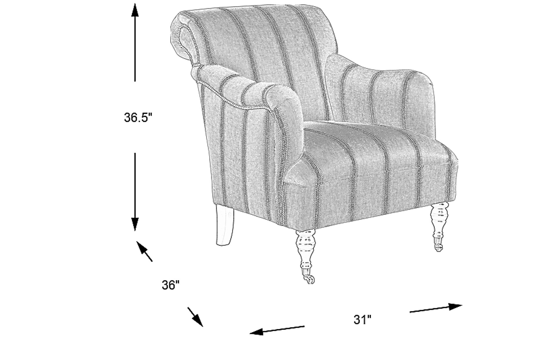 Dimension Image. Please refer to the Dimension Tab on this page for dimension details.