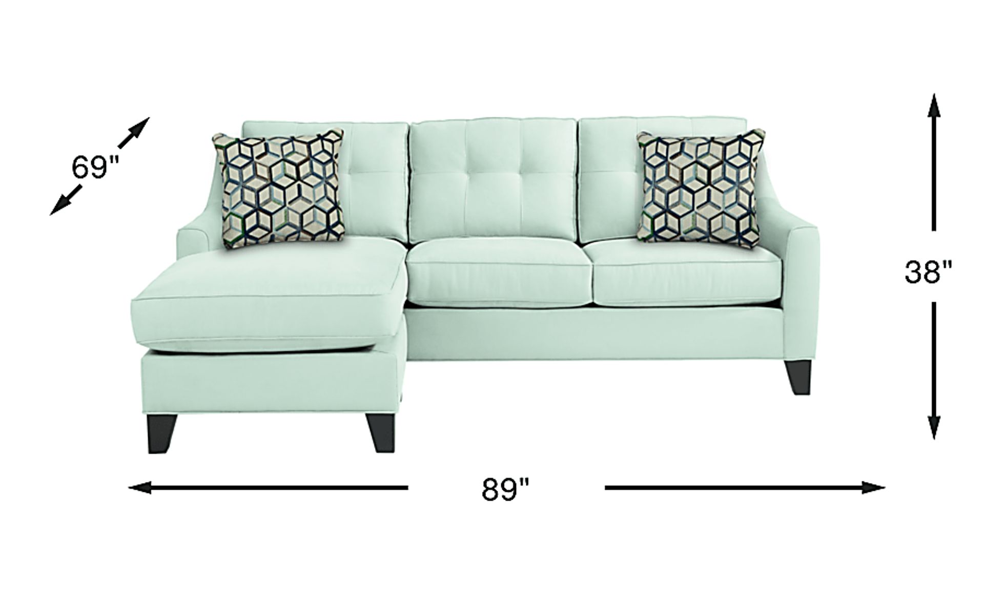 Dimension Image. Please refer to the Dimension Tab on this page for dimension details.