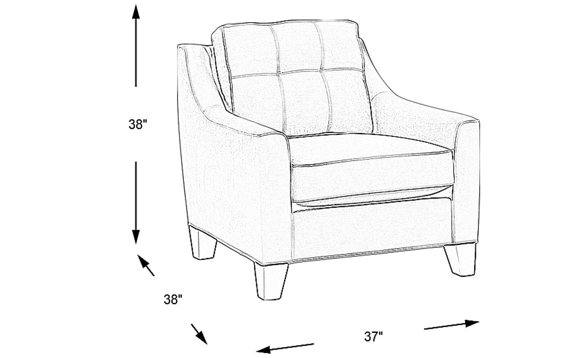 Dimension Image. Please refer to the Dimension Tab on this page for dimension details.