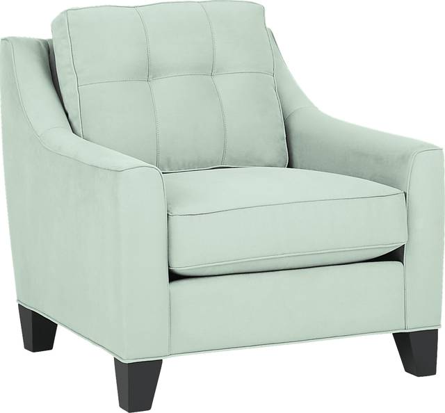 Cindy Crawford Home Madison Place Aqua Chair - Thumbnail - Image 1
