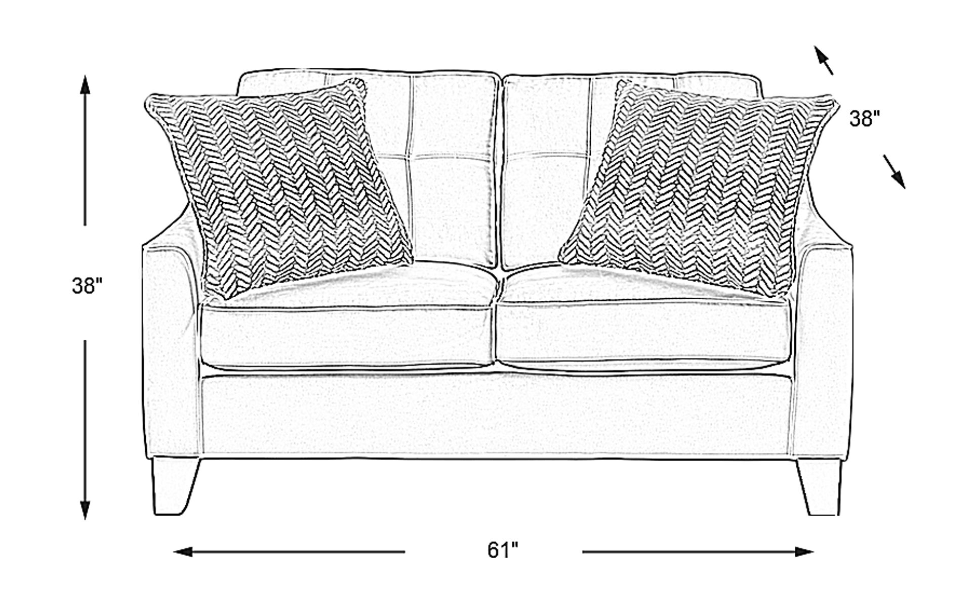 Dimension Image. Please refer to the Dimension Tab on this page for dimension details.