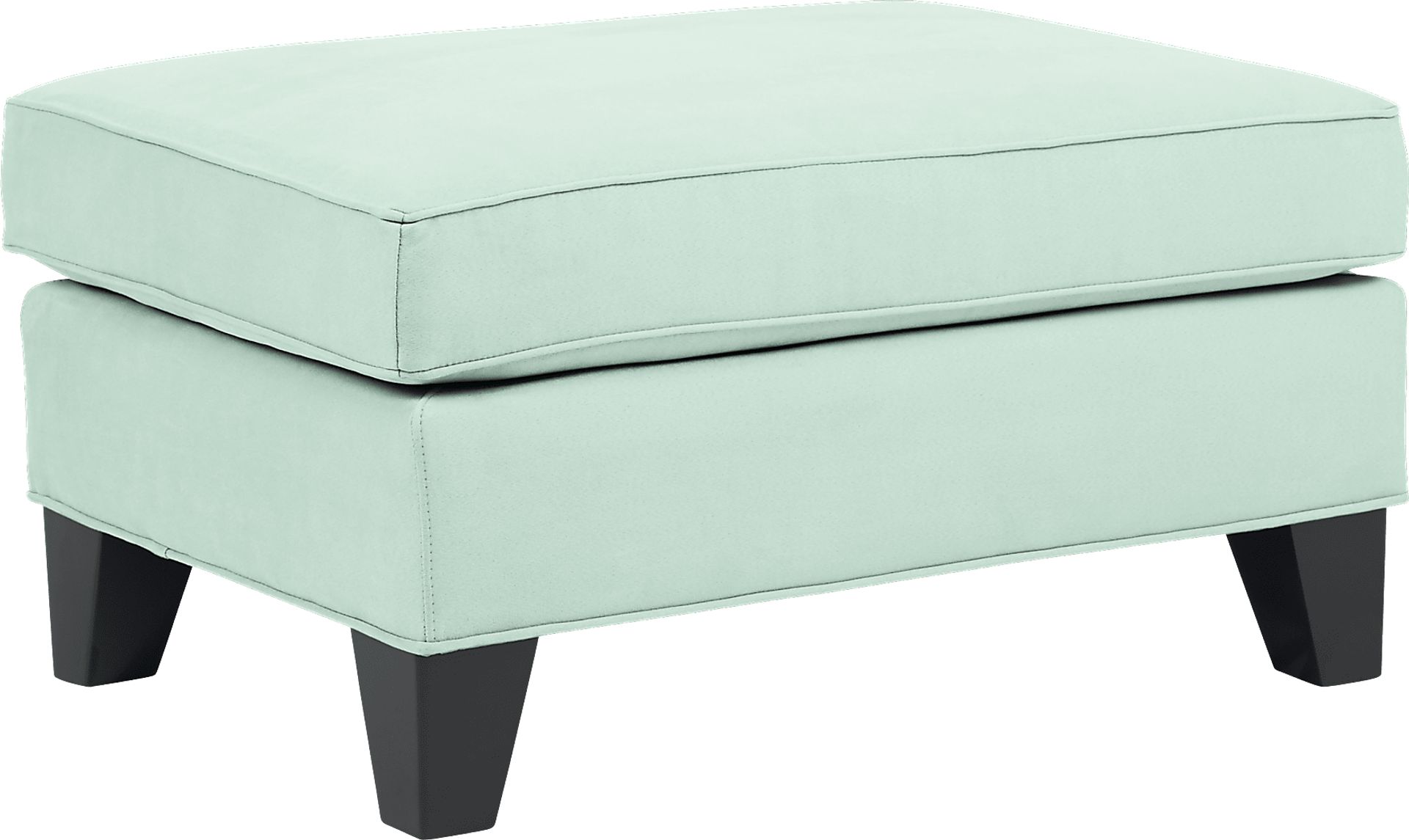 Cindy Crawford Home Madison Place Aqua Ottoman - Image 1