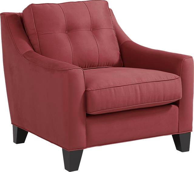 Cindy Crawford Home Madison Place Brick Microfiber Chair - Thumbnail - Image 1