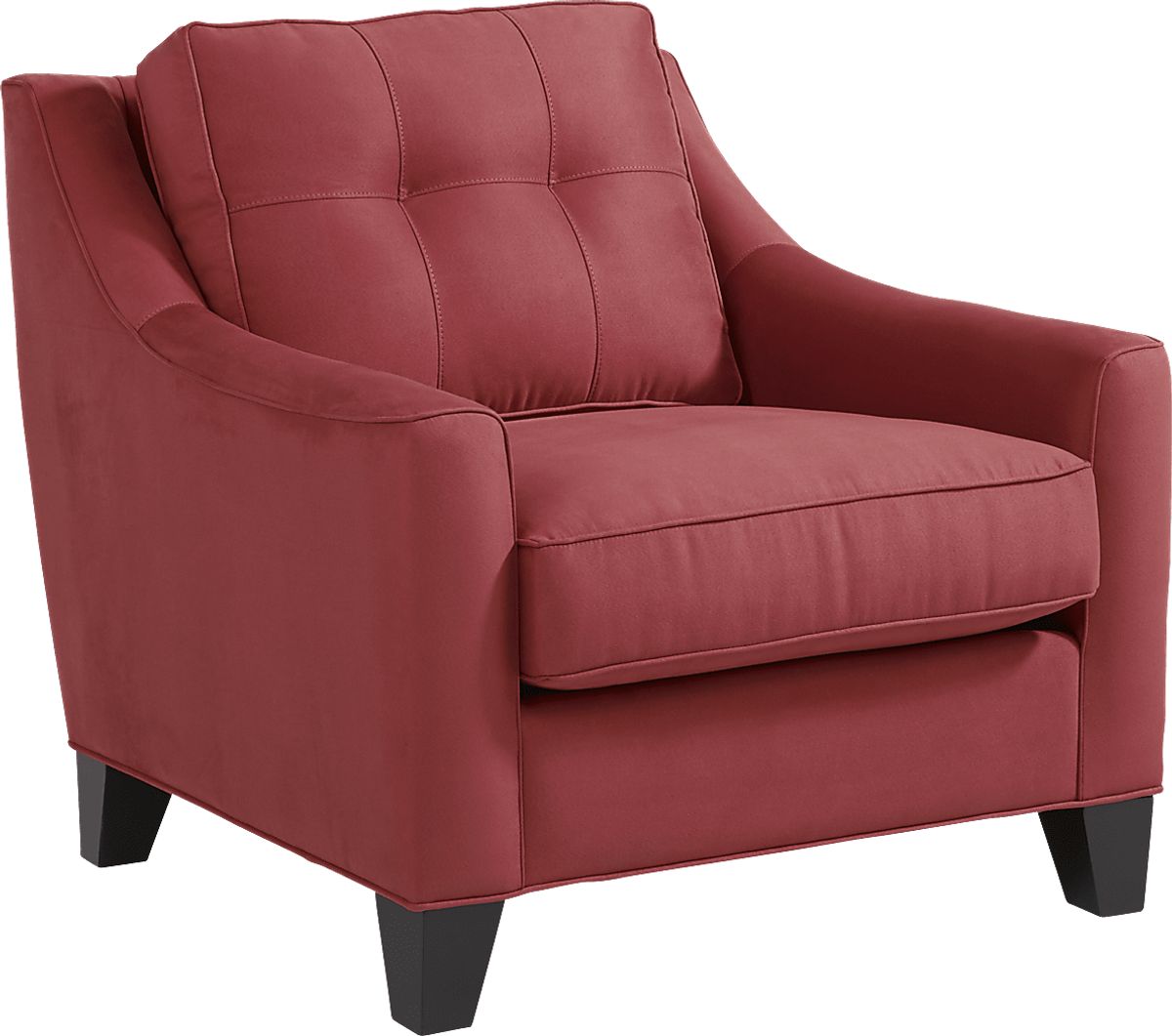Cindy Crawford Madison Place Brick Red Microfiber Chair | Rooms to Go
