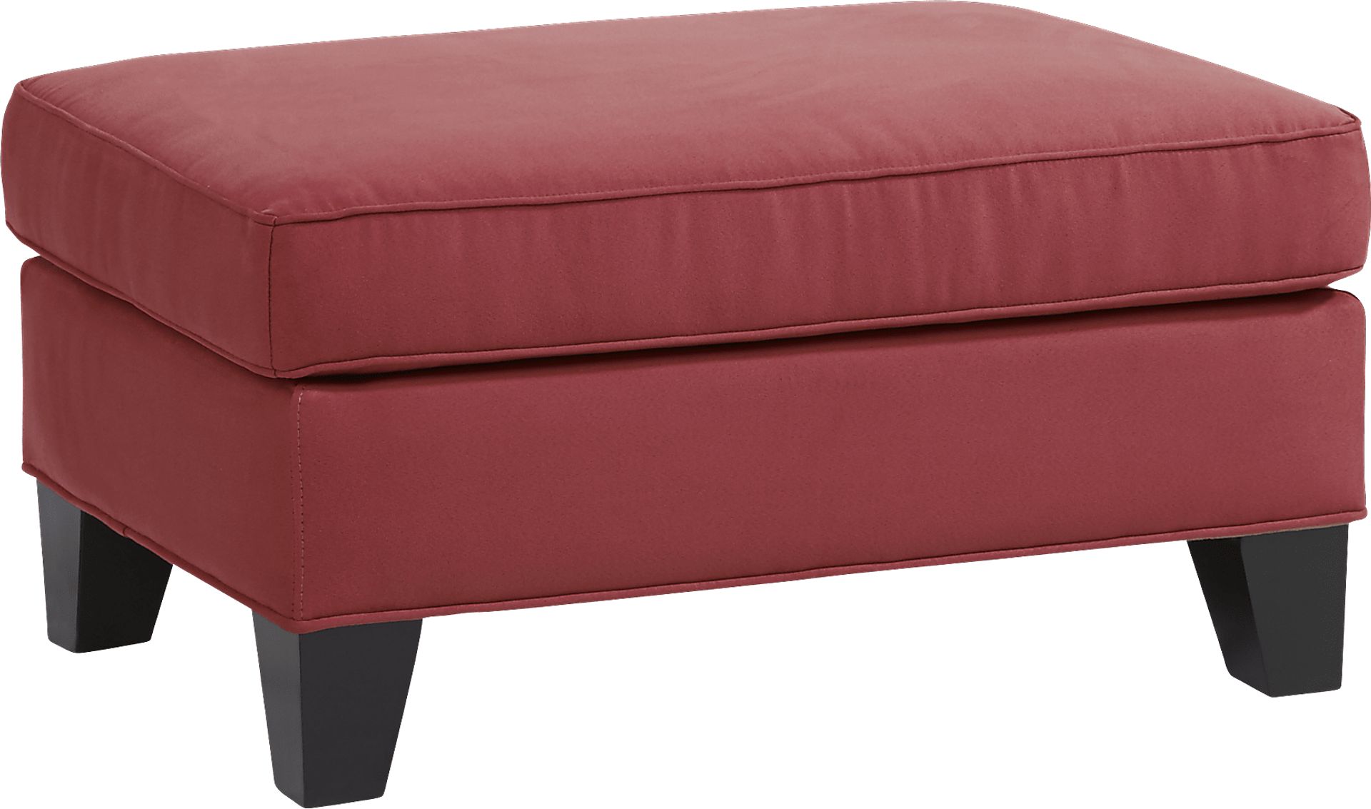 Cindy Crawford Home Madison Place Brick Microfiber Ottoman - Image 1