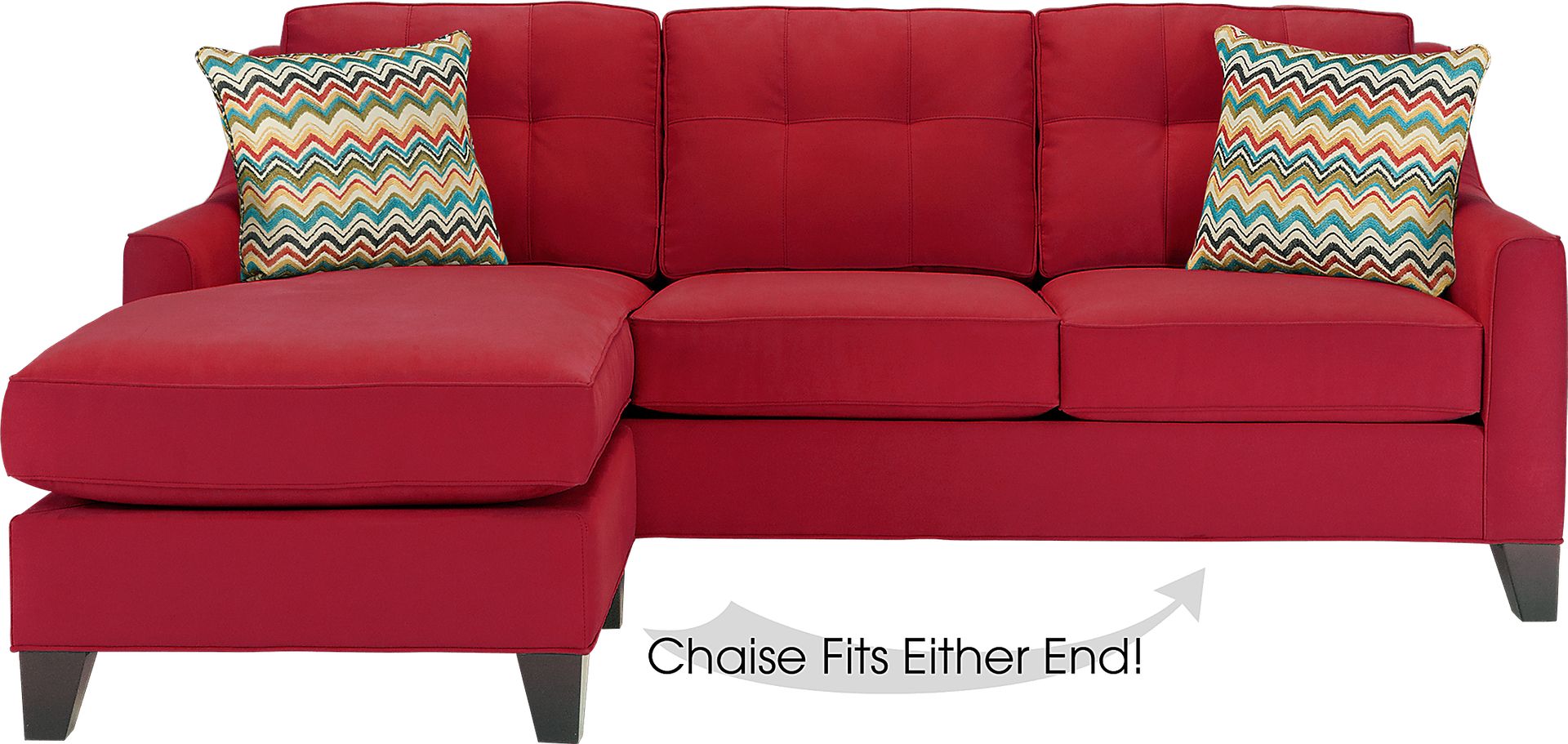 Cindy Crawford Home Madison Place Cardinal 2 Pc Sectional - Image 1