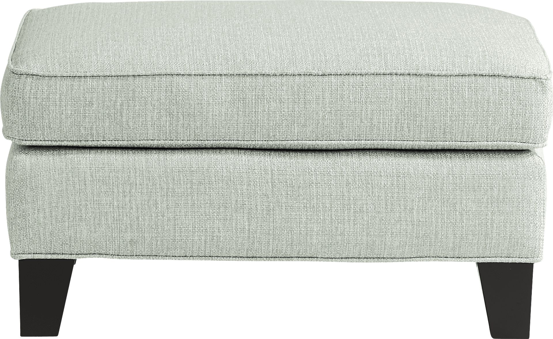 Madison Place Willow Green Textured Ottoman - Image 2