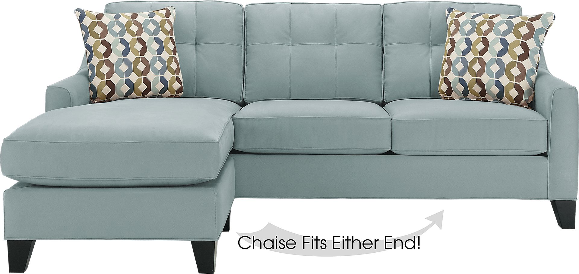 Cindy Crawford Home Madison Place Hydra 2 Pc Sleeper Sectional - Image 1