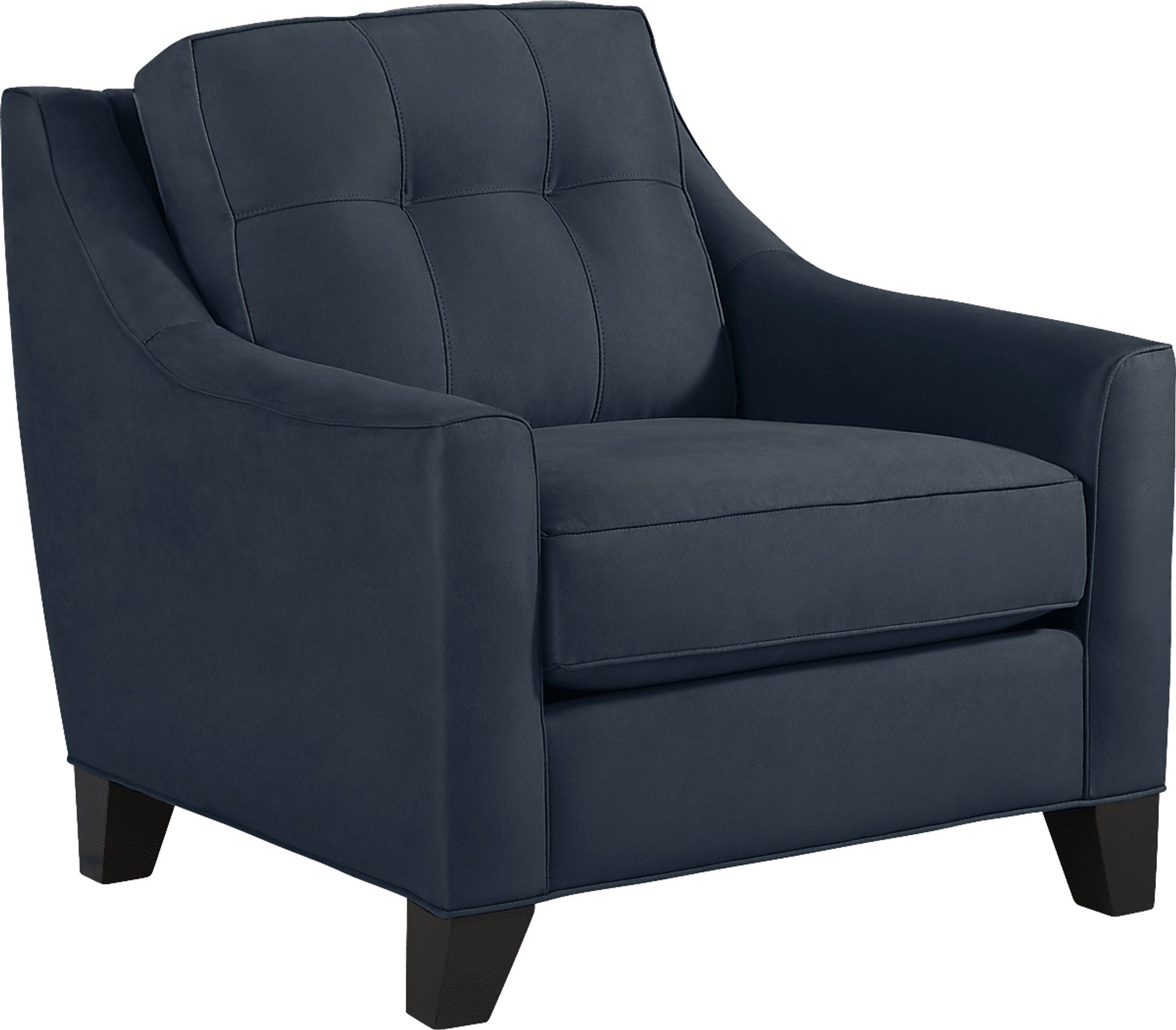 Madison Place Sapphire Microfiber Chair - Image 1