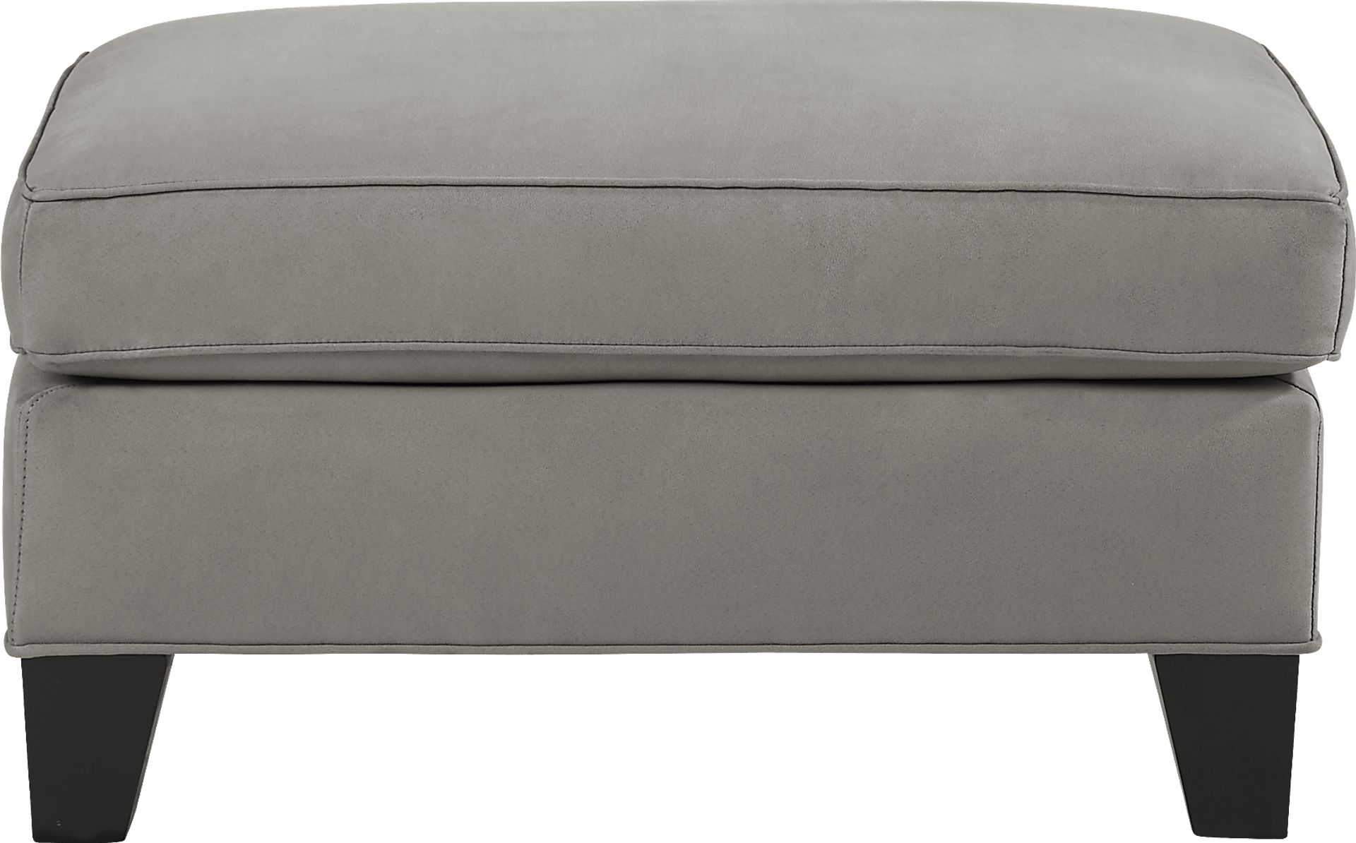 Madison Place Steel Microfiber Ottoman - Image 2