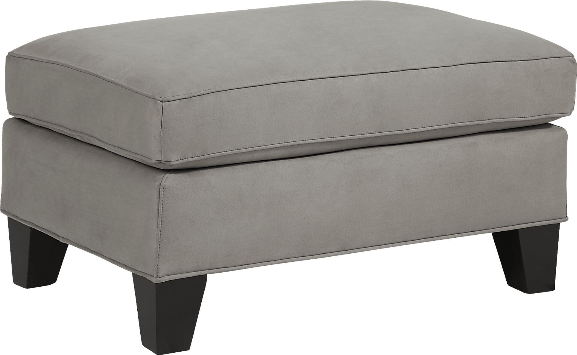 Madison Place Steel Microfiber Ottoman - Image 1