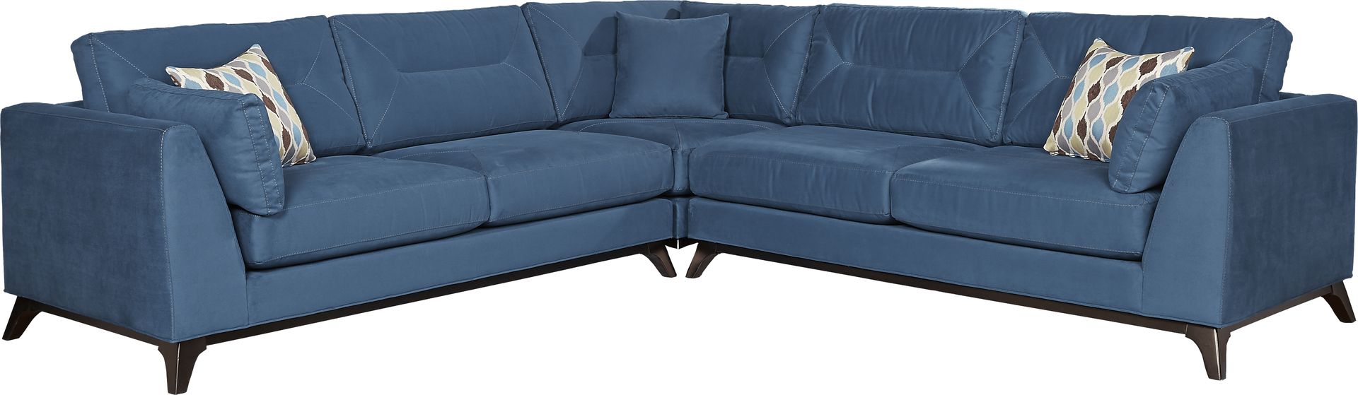 Cindy Crawford Home Marin Valley Lagoon 3 Pc Sectional - Image 1