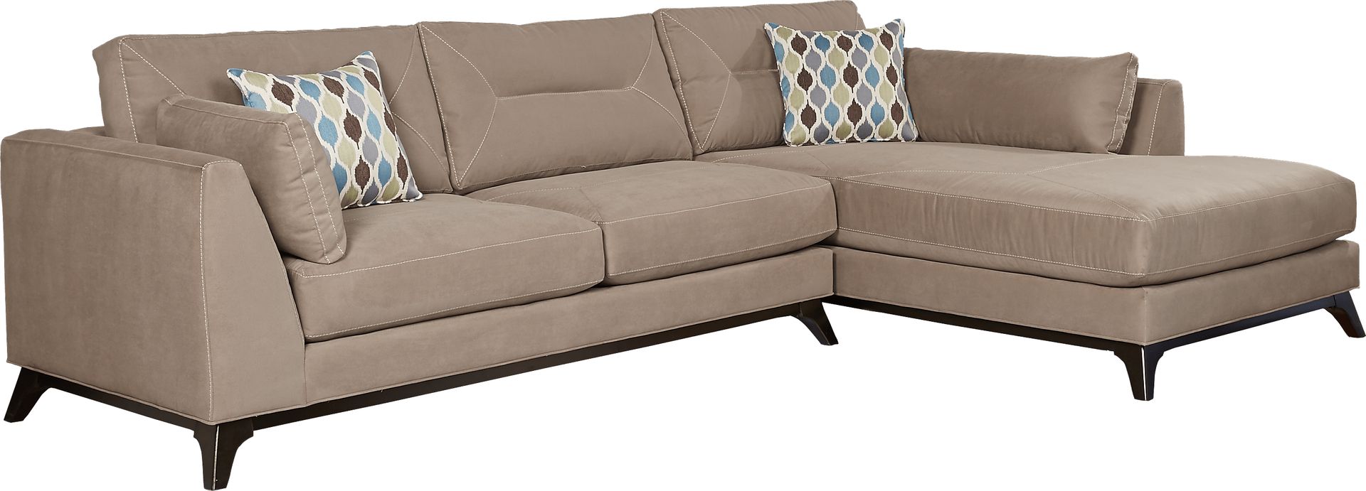 Cindy Crawford Home Marin Valley Mineral Left 2 Pc Sectional - Image 1