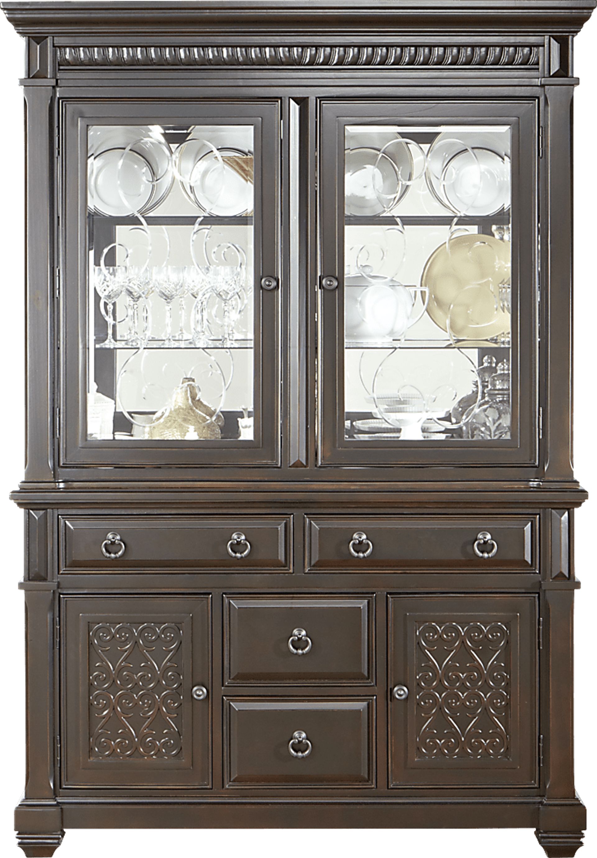 Cindy Crawford Home Marisol Park 2 Pc China Cabinet - Image 1