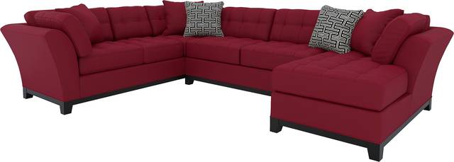 Cindy Crawford Home Metropolis Cardinal 3 Pc Sectional - Thumbnail - Image 1