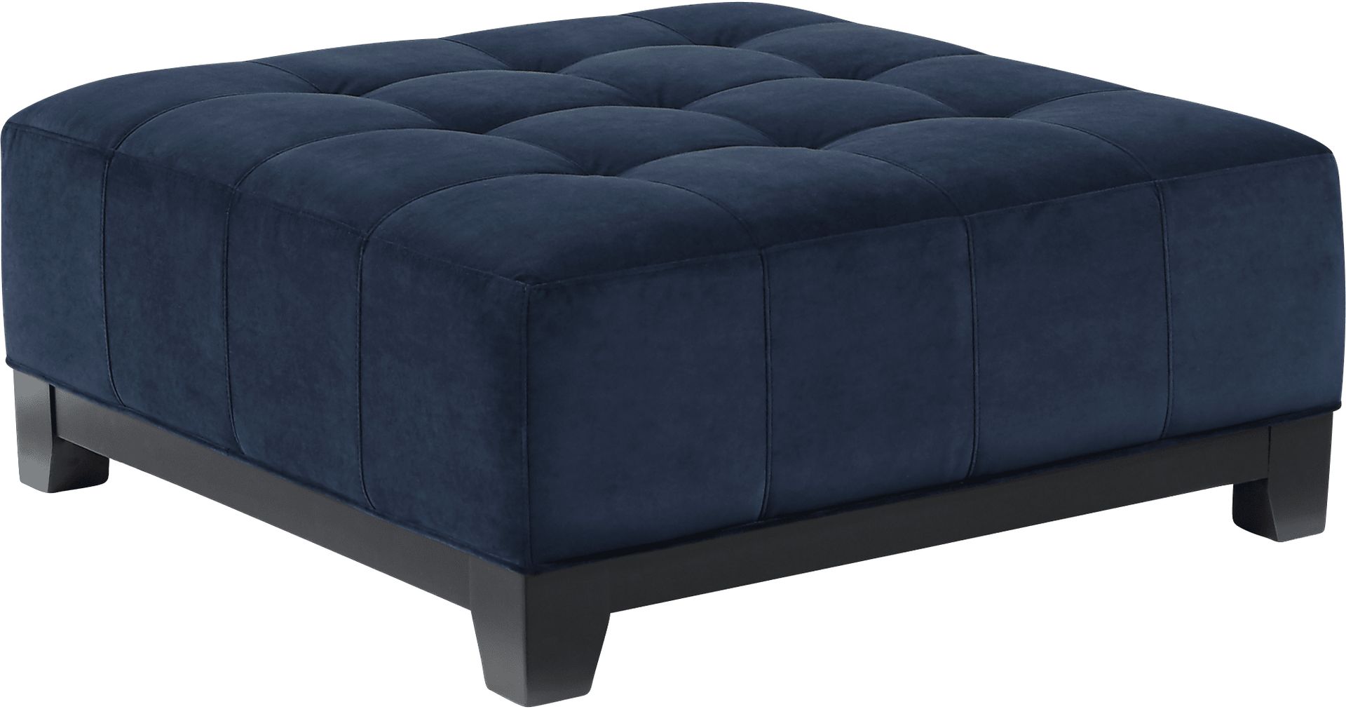Cindy Crawford Home Metropolis Navy Cocktail Ottoman - Image 1
