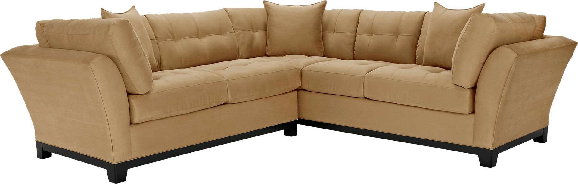 Cindy Crawford Home Metropolis Peat 2 Pc Sectional - Image 1
