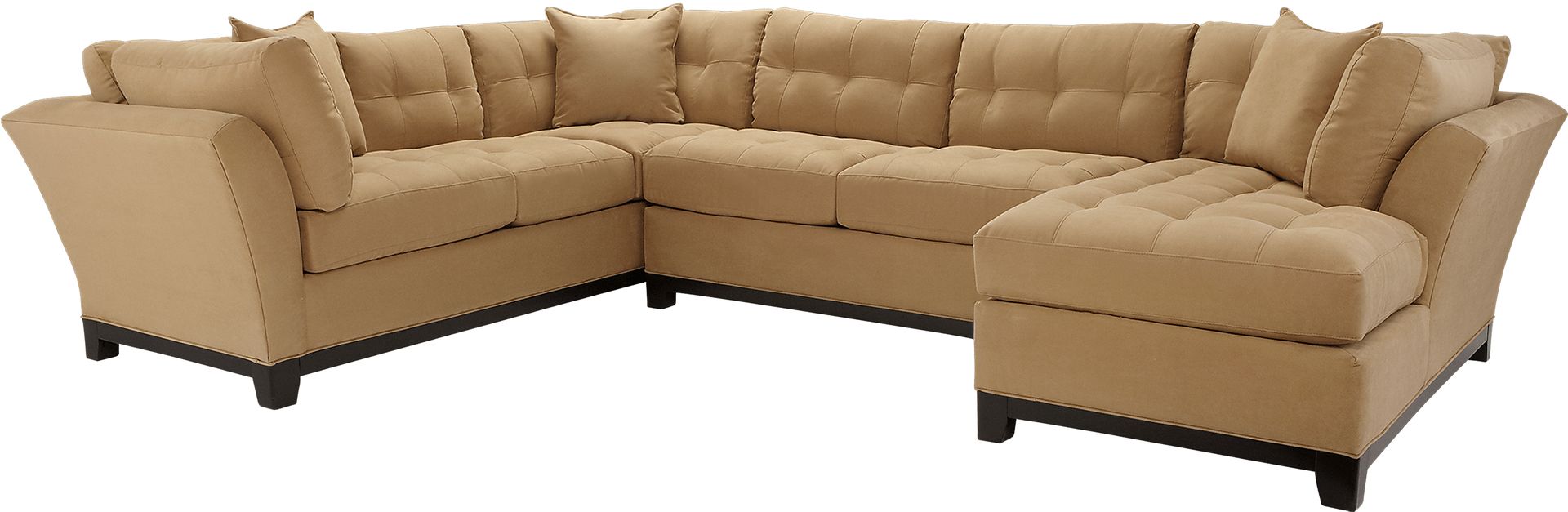 Cindy Crawford Home Metropolis Peat 3 Pc Sectional - Image 1