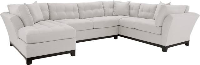 Cindy Crawford Home Metropolis Platinum 3 Pc Sectional - Thumbnail - Image 1