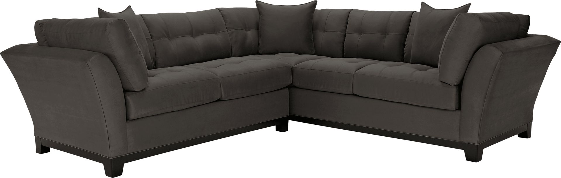 Cindy Crawford Home Metropolis Slate 2 Pc Sectional - Image 1