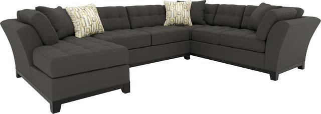 Cindy Crawford Home Metropolis Slate 3 Pc Sectional - Thumbnail - Image 1