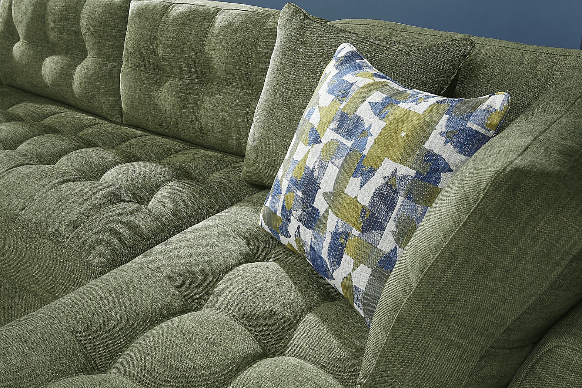 Metropolis Way Avocado Textured 3 Pc Sectional - Image 6