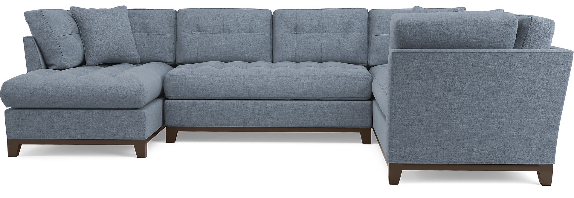 Metropolis Way Chambray Textured 3 Pc Sectional - Image 3