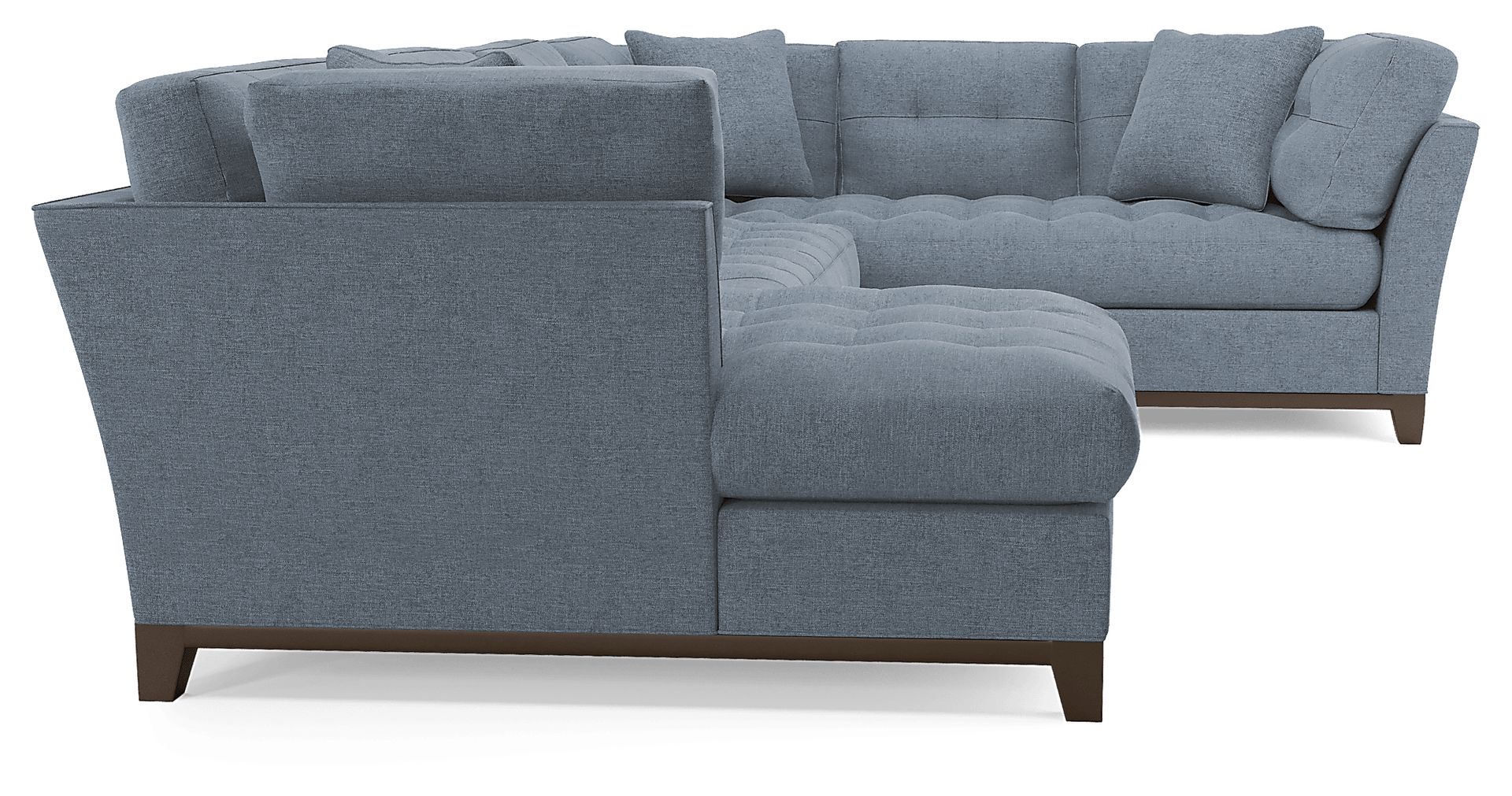 Metropolis Way Chambray Textured 3 Pc Sectional - Image 5