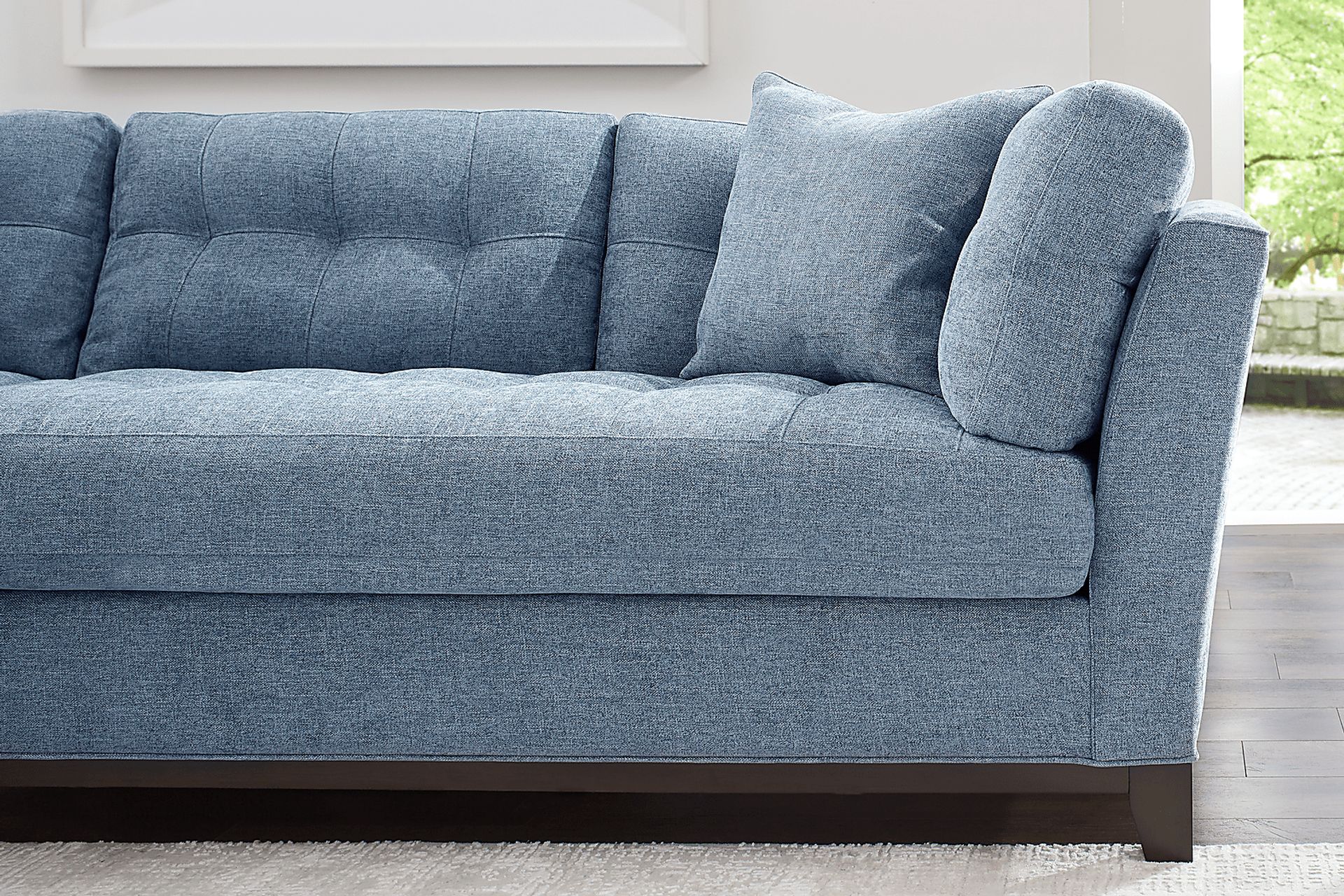 Metropolis Way Chambray Textured 3 Pc Sectional - Image 6