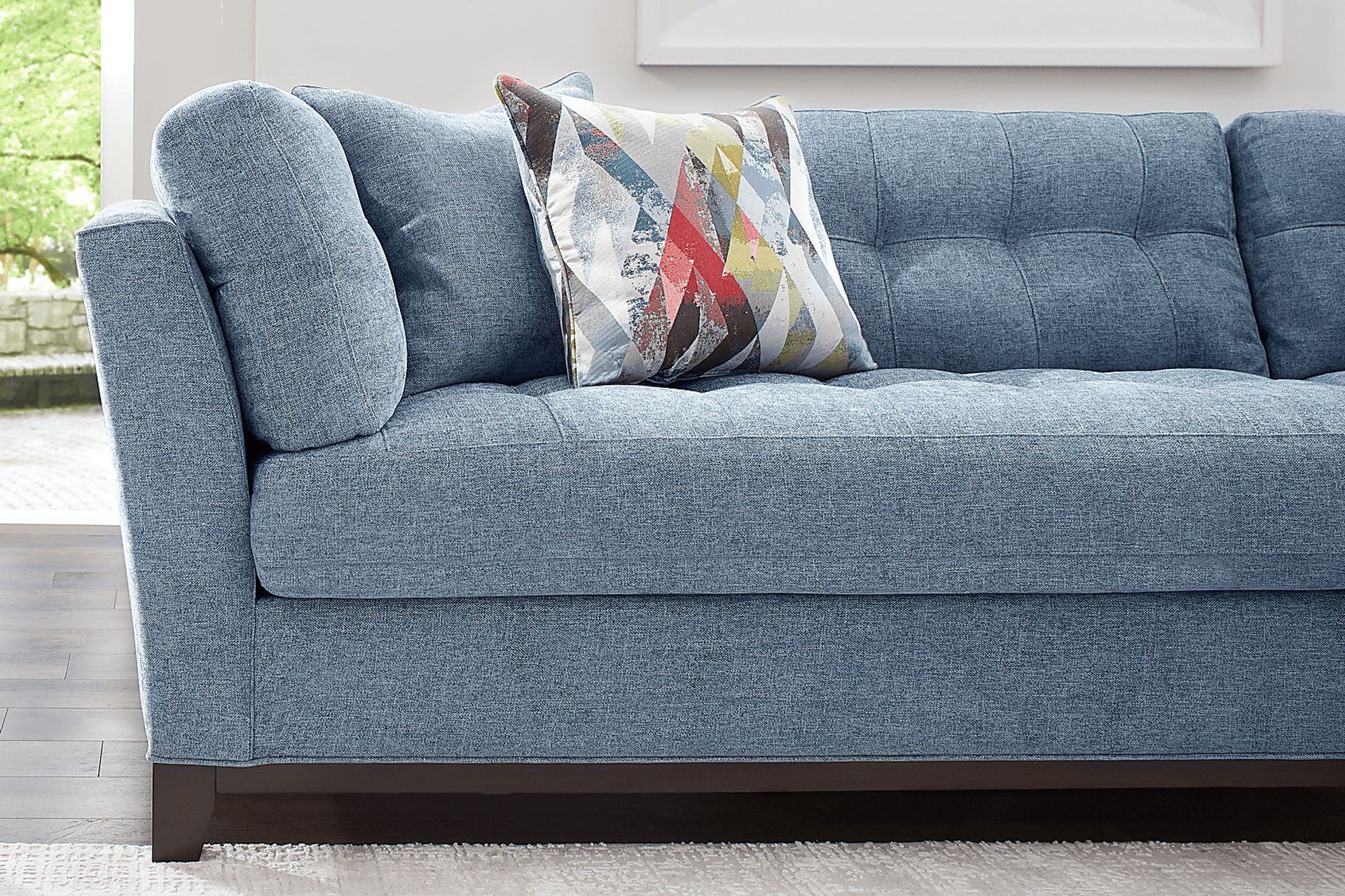 Metropolis Way Chambray Textured 3 Pc Sectional - Image 6