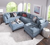 Cindy Crawford Home Metropolis Way Chambray Textured 3 Pc Sectional