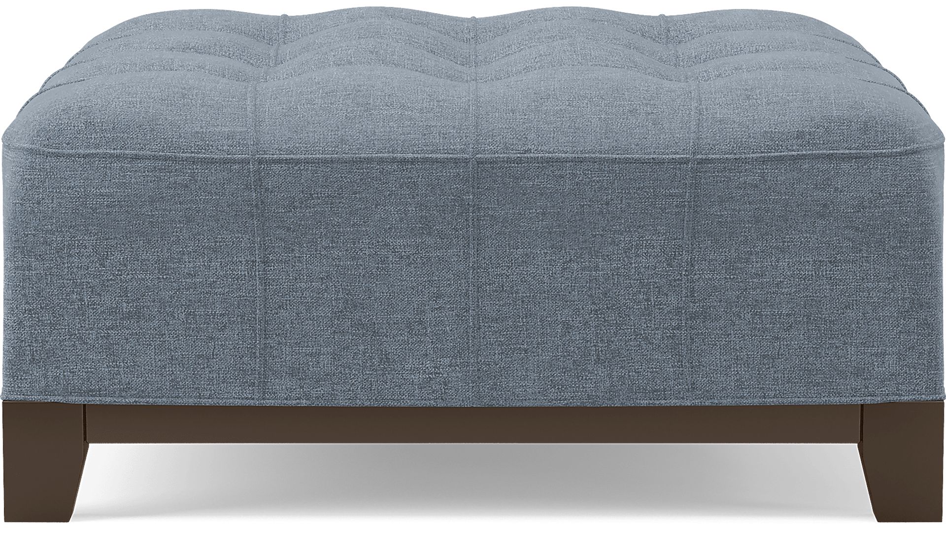 Metropolis Way Chambray Textured Cocktail Ottoman - Image 1