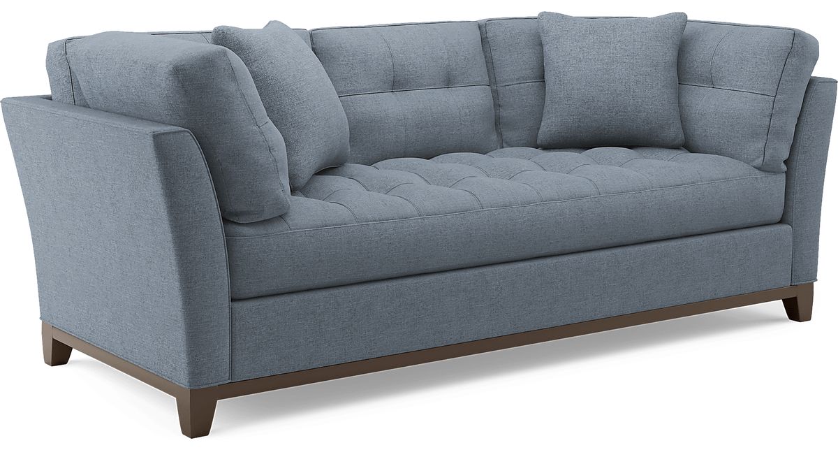 Metropolis Way Chambray Blue Textured Sofa | Rooms to Go