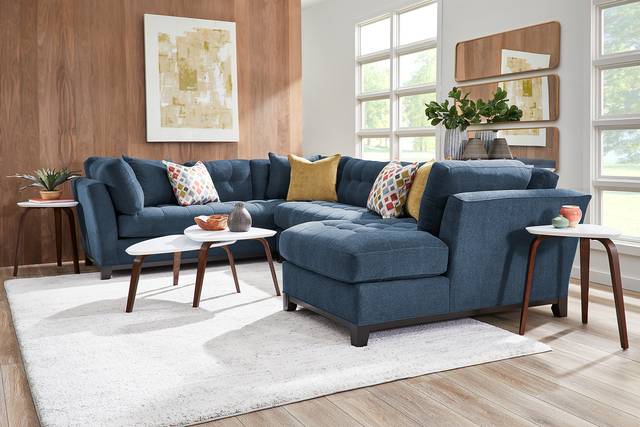 Metropolis Way Ink Textured 3 Pc Sectional - Thumbnail - Image 2
