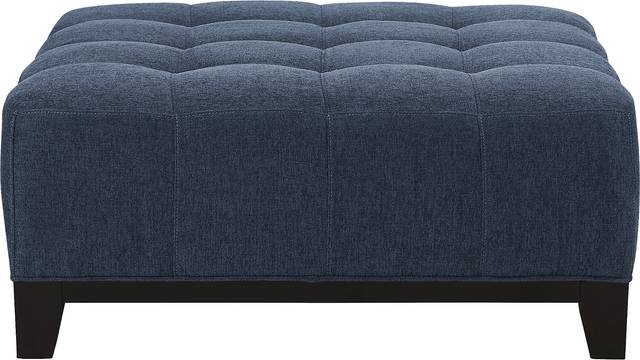Metropolis Way Ink Textured Cocktail Ottoman - Thumbnail - Image 2