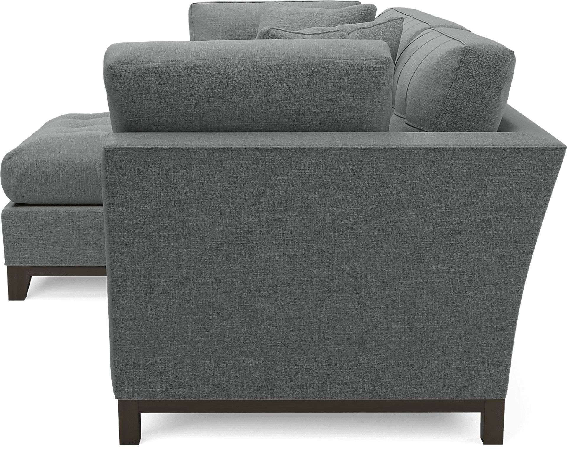 Cindy Crawford Metropolis Way Granite Gray Textured 2 Pc