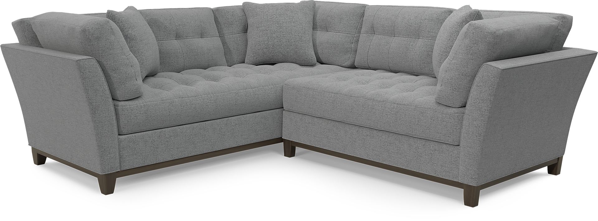 Cindy Crawford Home Metropolis Way Granite Textured 2 Pc Sectional - Image 1