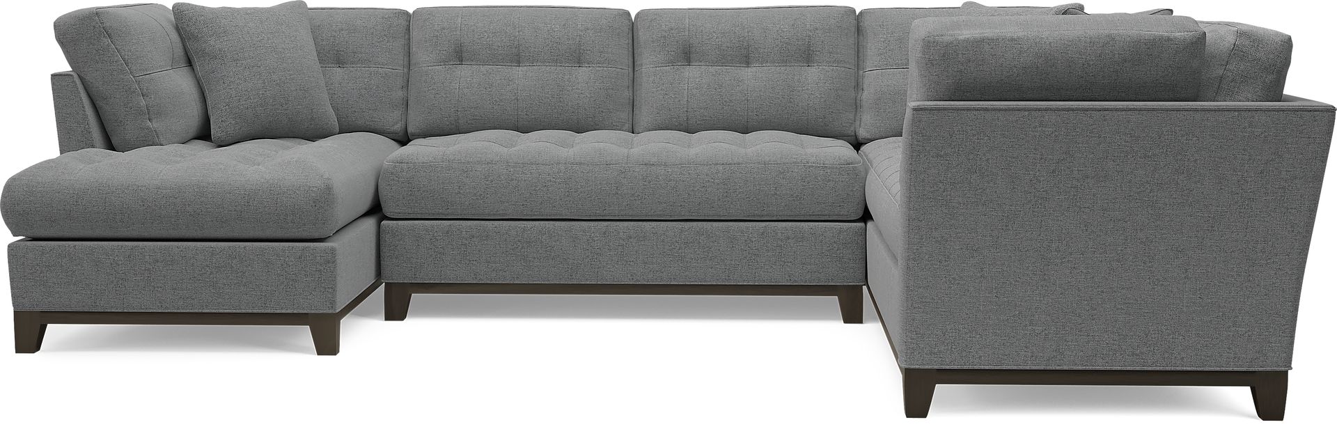 Cindy Crawford Home Metropolis Way Granite Textured 3 Pc Sectional - Image 3